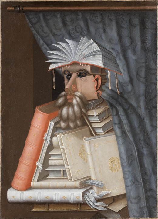 The Librarian is a painting in oils on canvas by the Italian artist Giuseppe Arcimboldo in the collection of Skokloster Castle in Sweden.